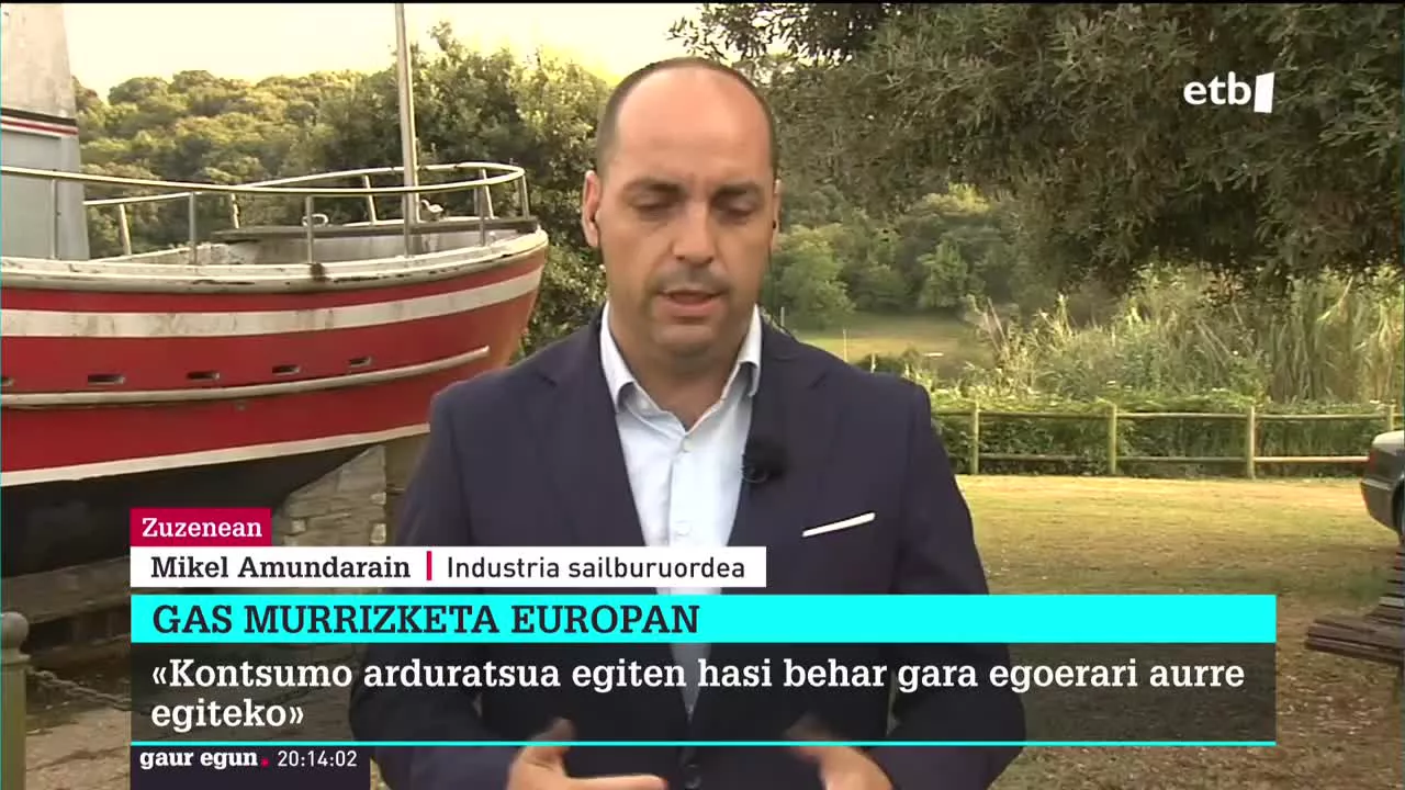 EITB Median zuzeneko elkarrizketa batean Mikel Amundarain Industria sailburuak esan duenez, EAEk "ahalmen handia du gasa sartzeko". Nolanahi ere, nabarmendu du Jaurlaritza kontingentzia-plan bat ari dela lantzen.