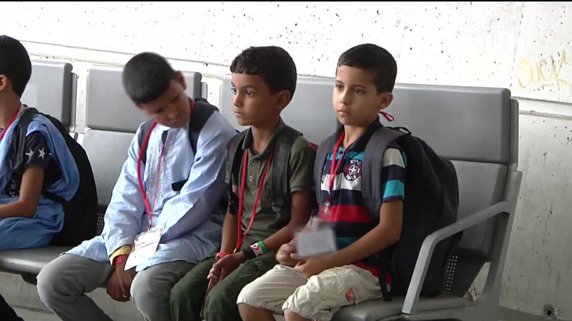 Niños saharauis que visitaron Euskadi