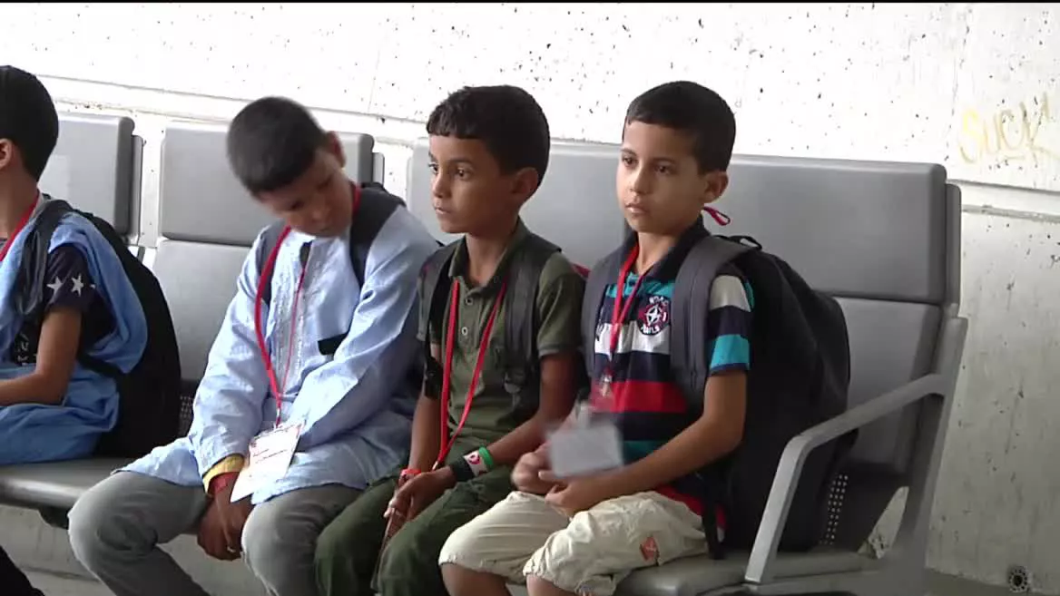 Niños saharauis que visitaron Euskadi
