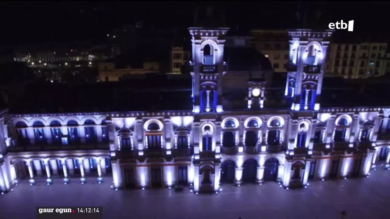 Donostiako udaletxea. EITB Mediaren bideo batetik ateratako argazkia.