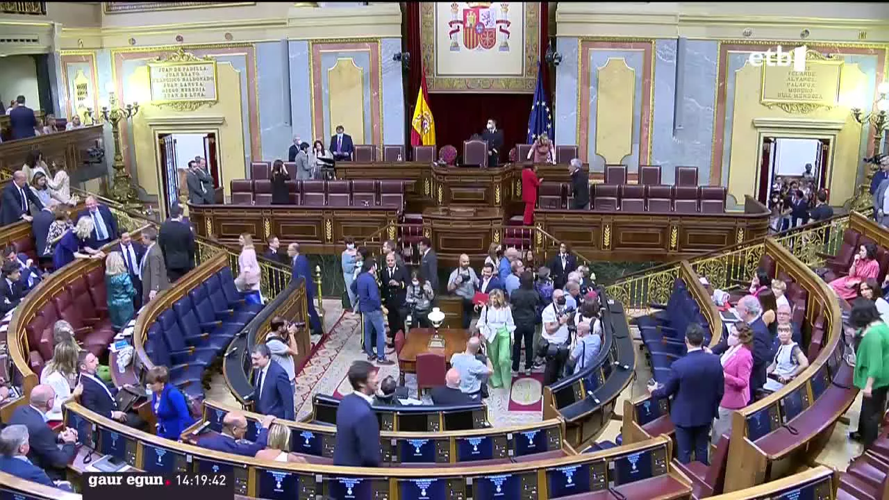 Diputatuen Kongresua. EITB Mediaren bideo batetik ateratako argazkia.