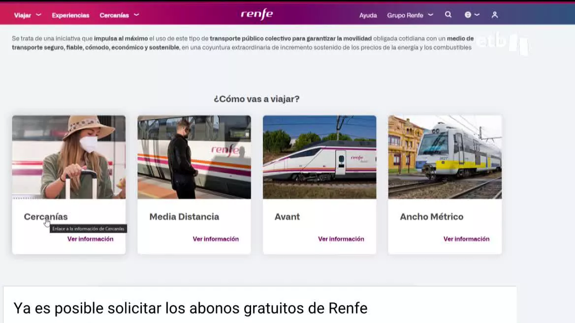 Descuento en el transporte