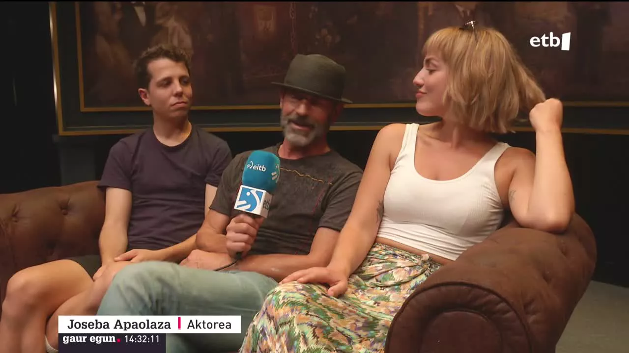 Koldo Olabarri, Joseba Apaolaza eta Ainhoa Etxebarria.