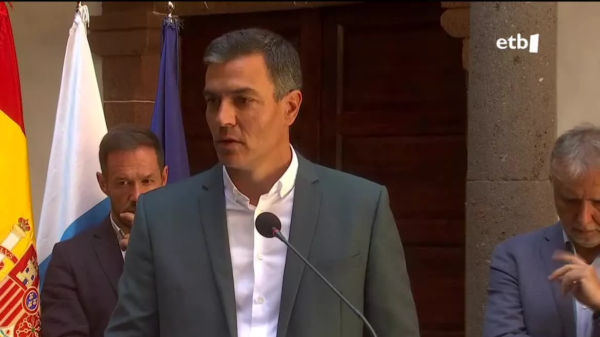 Pedro Sanchez. Agentzietako bideo batetik ateratako irudia.