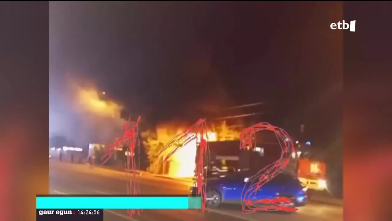 Gertaeraren unea. EITB Mediaren bideo batetik ateratako argazkia.