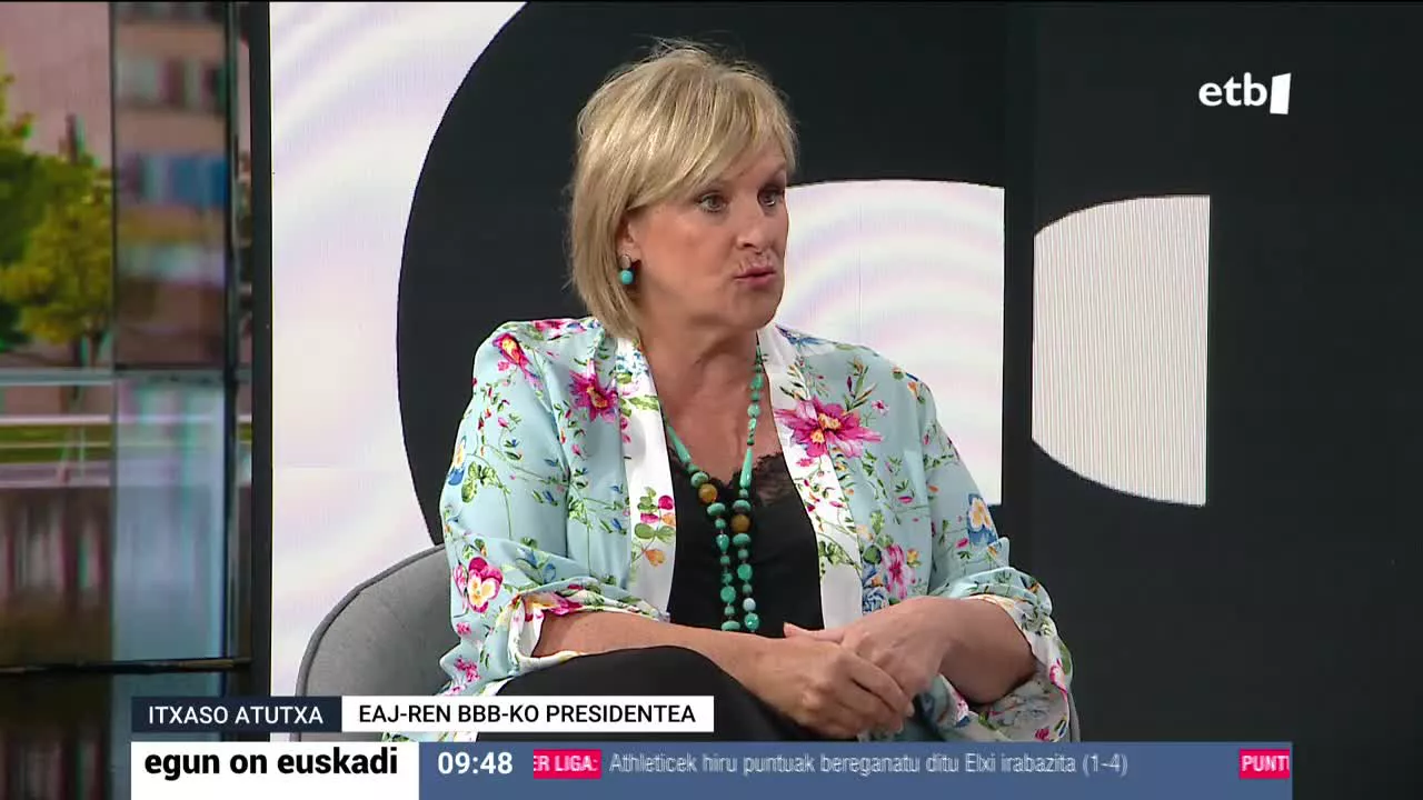 Itxaso Atutxa EBBko presidentea "Egun On Euskadi" saioan