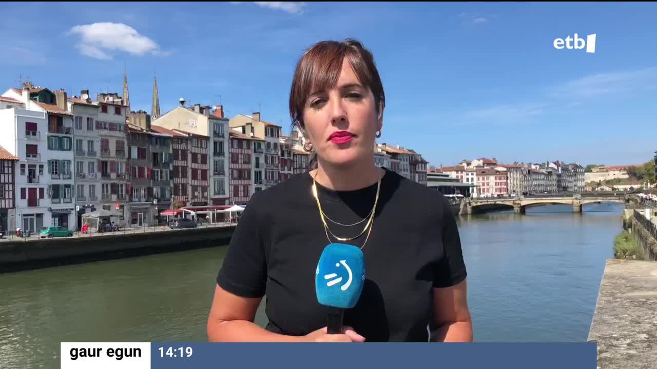 Iurre Bidegain Baionan. EITB Mediaren bideo batetik hartutako argazkia.