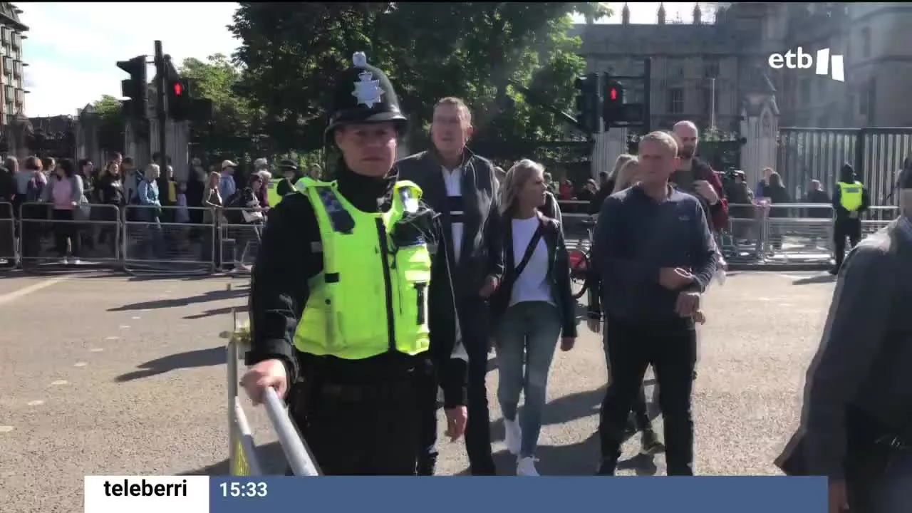 Londres. Una foto obtenida de un vídeo de EITB Media.