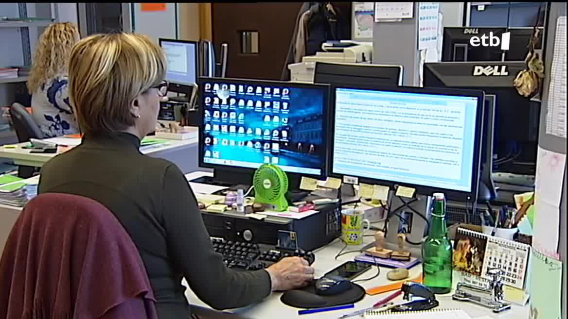 Langilea. EITB Mediaren bideo batetik ateratako irudia.
