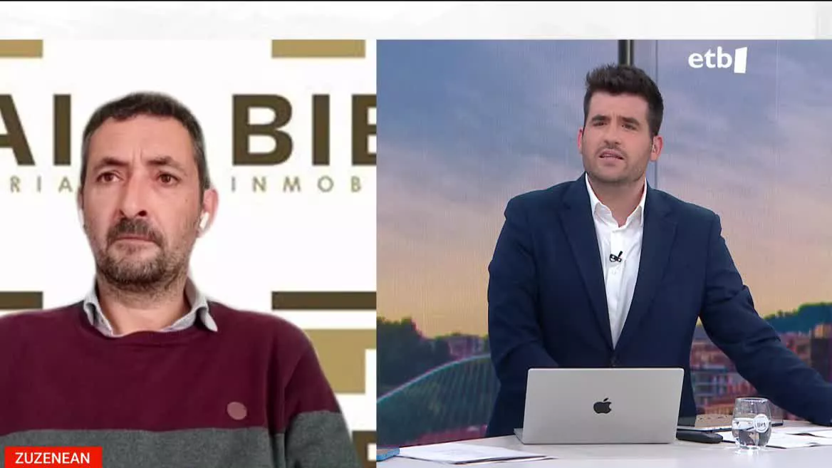 Zigor Aginagalde. EITB Mediaren bideo batetik ateratako irudia.