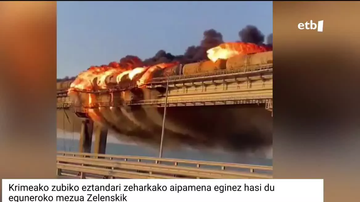 Zubia estrategikoa da Errusiaren Armadaren hornidura bermatzeko. Kertxeko itsasartean segurtasuna indartzeko agindu du Putinek.