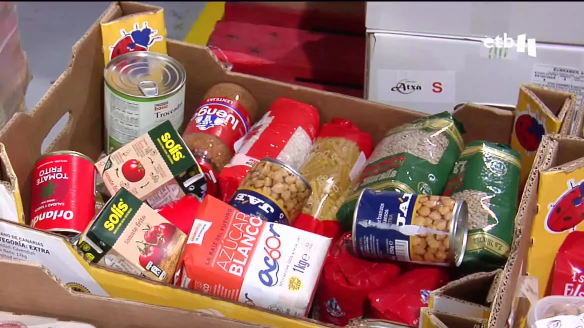 Una donación de alimentos