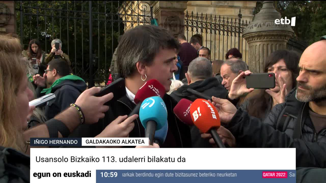 Galdakaoko alkate Iñigo Hernandok, Gernikan, Usansoloko desanexioa gauzatuta, berretsi egin du konpromiso hori: "Honaino heldu gara".