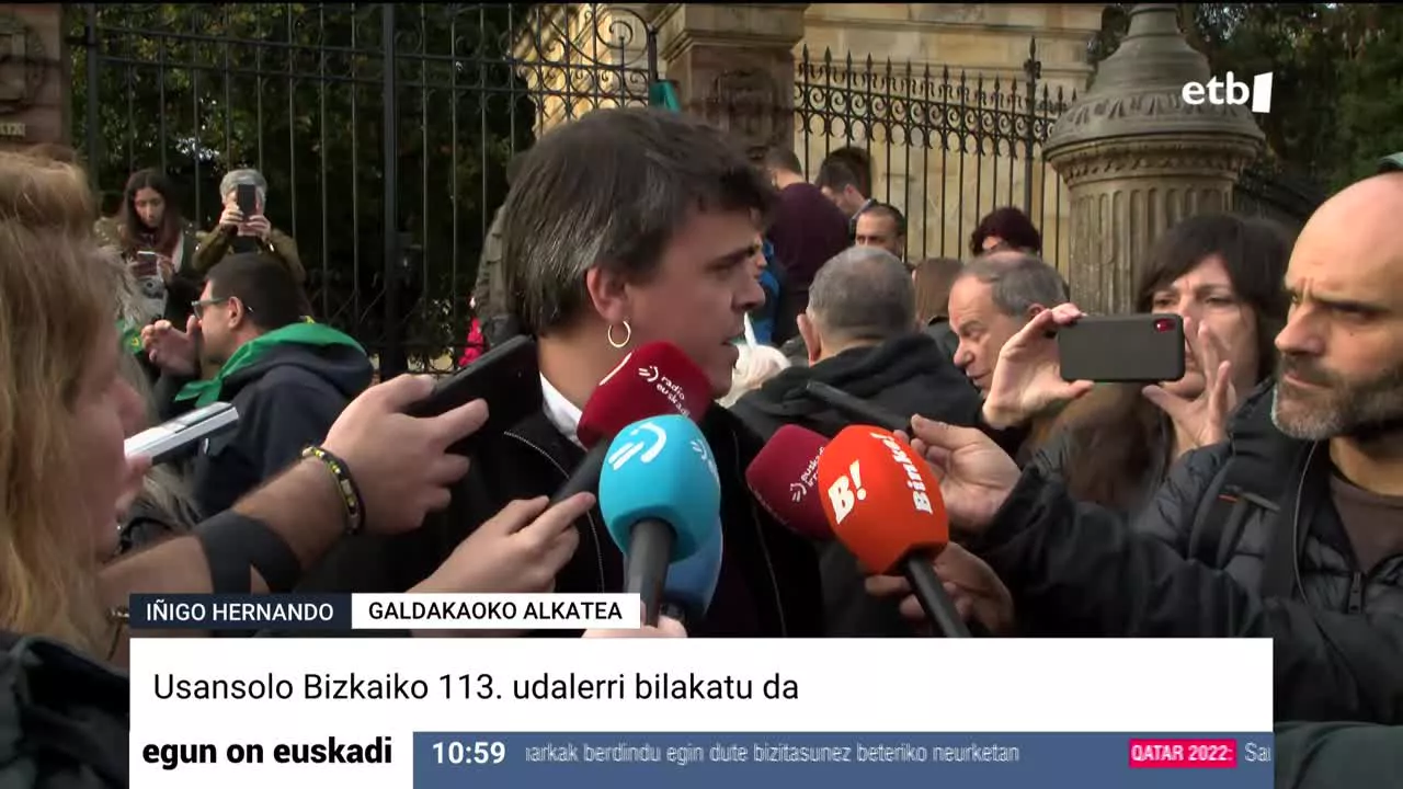 Galdakaoko alkate Iñigo Hernandok, Gernikan, Usansoloko desanexioa gauzatuta, berretsi egin du konpromiso hori: "Honaino heldu gara".