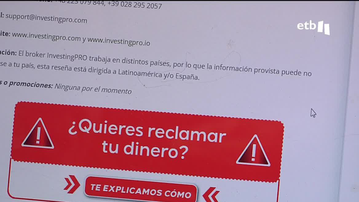 En la macroestafa desmantelada por los Mossos de Esquadra hay 17.000 personas afectadas, entre ellas, personas vascas. Hablamos con dos de ellas. Las víctimas han creado una asociación para aunar esfuerzos.