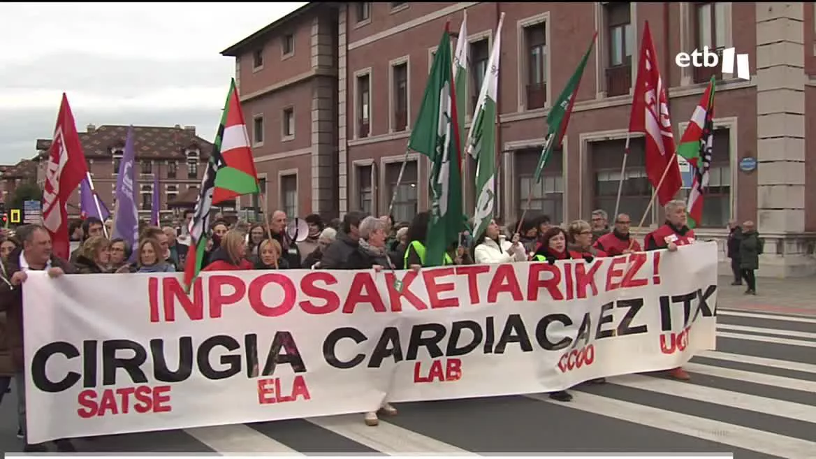 Manifestación en Bilbao. Imagen: EITB Media
