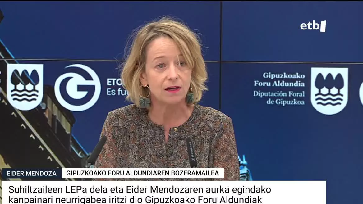 "Presioa eta larderia" ez dira erabiltzeko moduko tresnak, nabarmendu du Aldundiko bozeramaileak: "Ezin da marra gorri hori gainditu", esan du.