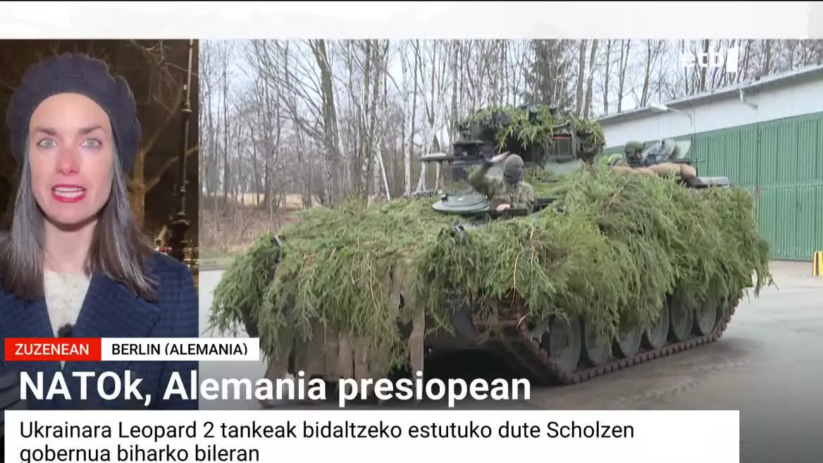 Dirudienez, Alemaniako Defentsa ministro berria prest agertuko da ostiralean Ukrainara Leopard 2 tankeak bidaltzeko. Hori bai, zeharka egingo lukete, beste herrialde batzuen bitartez.