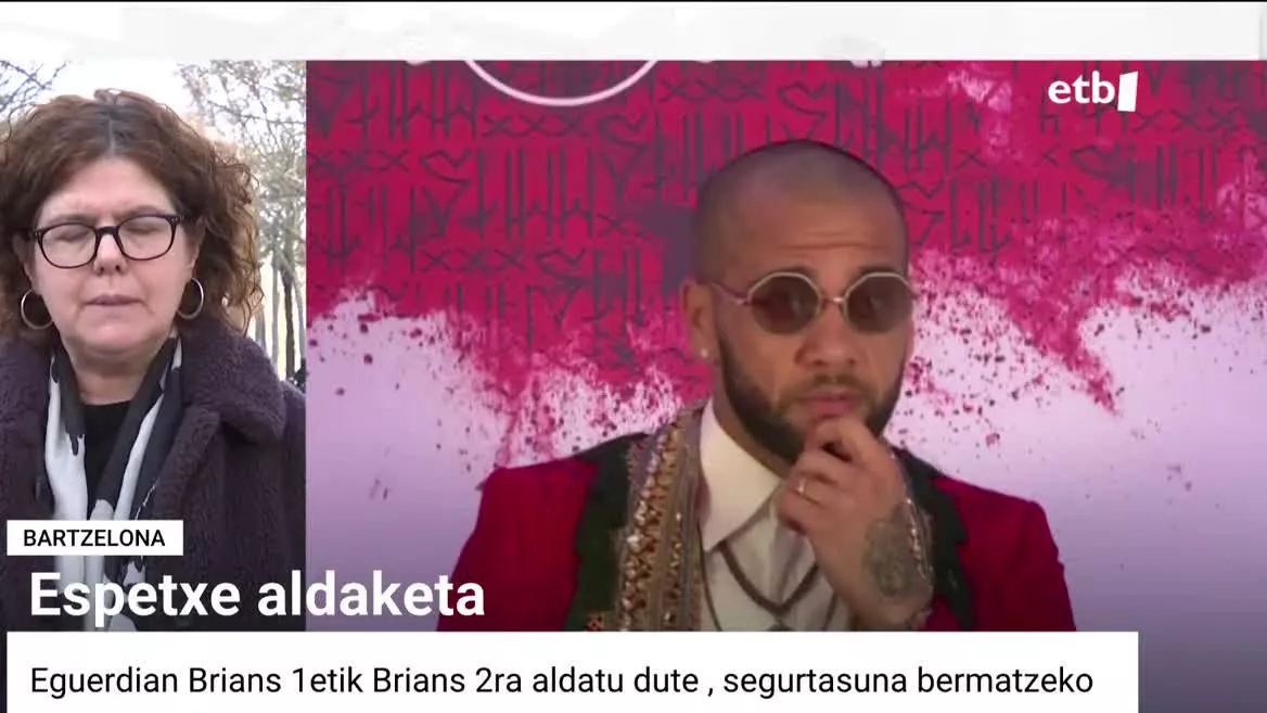 Astelehen honetan, Brians-1etik Brians-2ra lekualdatu du Alves Generalitateko Justizia Departamentuak, "segurtasuna eta elkarbizitza normala" bermatzeko. EITB Mediak azken orduotan jakin duenez, haren familiak proposatu du espetxe zigorra beste neurriren batengatik aldatzea.