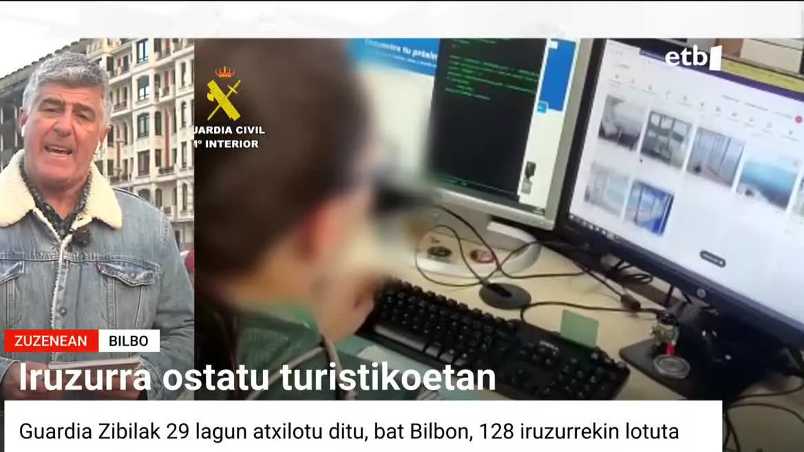 Internet bidez 128 iruzur atzeman dira, gehienak Madrilen. Merkatuan zegoena baino prezio baxuagoan eskaintzen zuten alokairua, plataforma espezializatuetan, baina diru guztia aurrez ordaintzea eskatzen zuten. Gero, trasferentzia horretako dirua, galdu egiten zen.