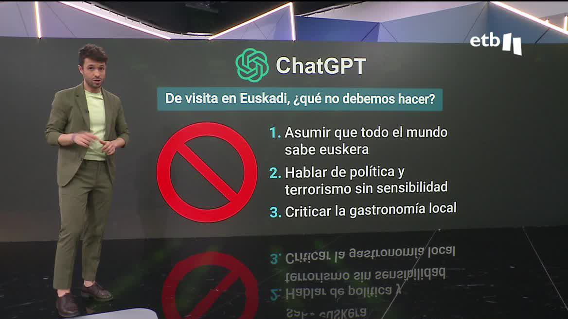 Hemos querido hacer un experimento y hemos preguntado al chat de inteligencia artificial ChatGPT si merece la pena visitar Euskal Herria y también le hemos pedido razones.