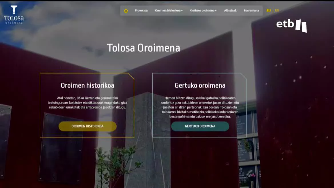 La pagina web de memoria de Tolosa, elaborada por aranzadi, ha sido desactivada esta tarde siguiendo el ejemplo de lo que se hizo el sábado en Erandio. El PNV ha asegurado que  no es lo mismo ser víctima de violaciones de derechos humanos que víctima de políticas penitenciarias injustas.