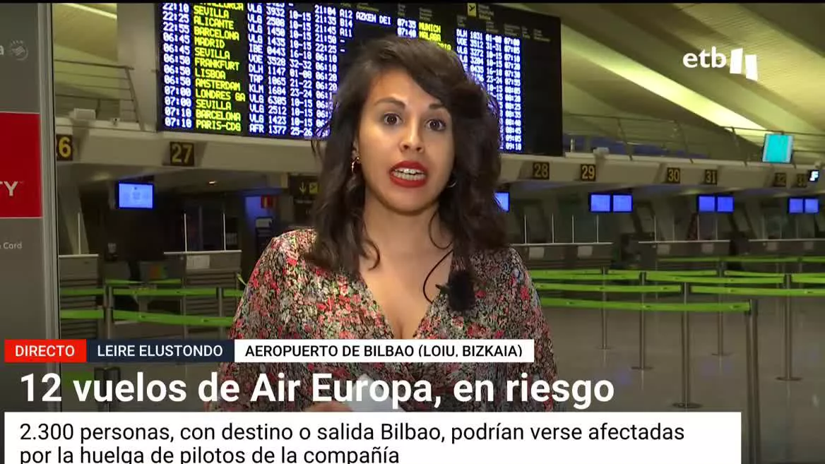 La huelga convocada por el Sindicato Español de Pilotos de Líneas Aéreas (SEPLA) para exigir mejores condiciones laborales para los pilotos de Air Europa, comenzará mañana, con el primero de mayo, y afectará a nuestros aeropuertos. Esta huelga podría afectar a 2.280 pasajeros en Loiu.