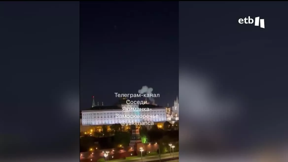 Moscú ha asegurado que ha derribado dos drones que tenían como objetivo atacar el Kremlin y asesinar al presidente Vladimir Putin.