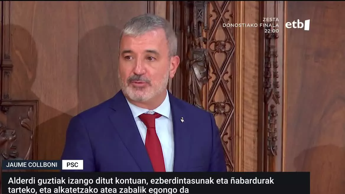 Azken orduan Barcelona En Comu Podem eta PPren babesa lortuta, Jaume Collboni sozialista da gaurtik hiriko alkate berria.
