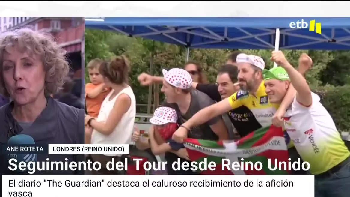 En el Reino Unido no hay tanta afición por el ciclismo, pero el diario "The Guardian" ha destacado el caluroso recibimiento de la afición vasca al Tour.