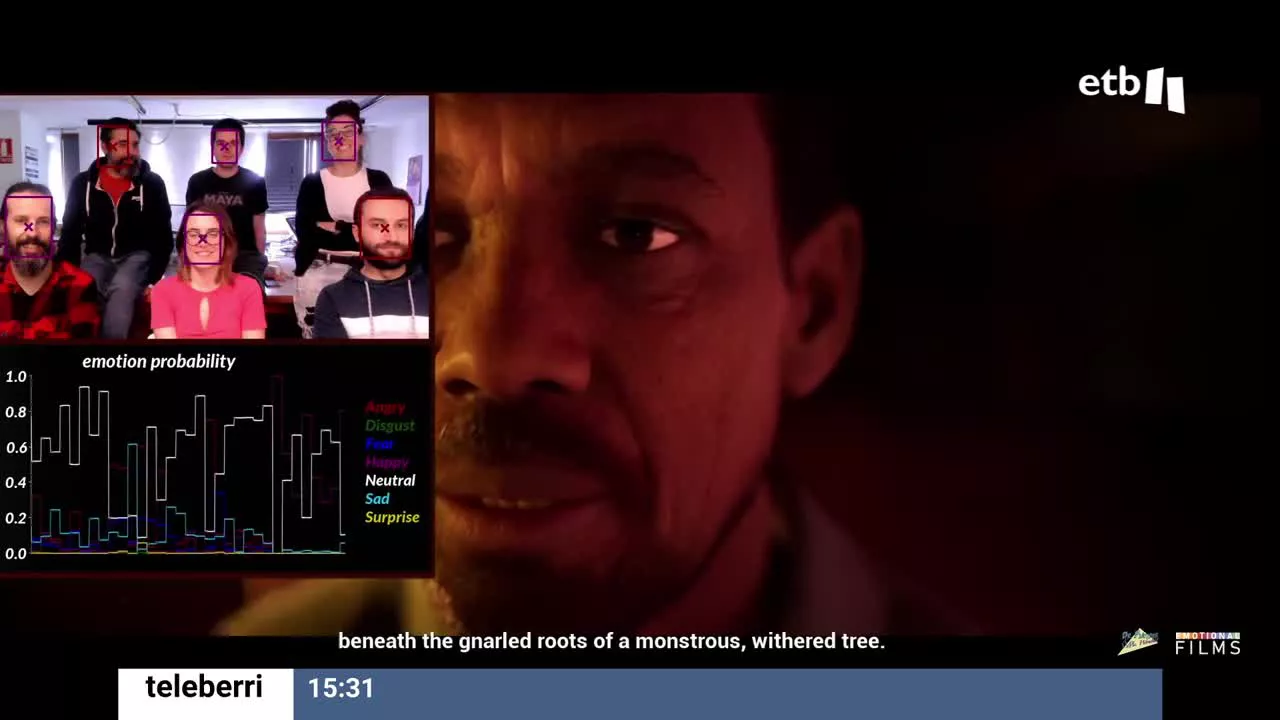 Emotional Films se encuentra inmersa en una tecnología basada en Inteligencia Artificial, con la que la película va cambiando en función de las emociones del espectador.