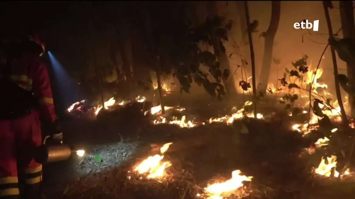El viento sopla con fuerza y las temperaturas son altas por lo que no se espera poder controlar el fuego todavía. EITB ha hablado con el geógrafo y fotógrafo barakaldés Imanol Zuaznabar, residente en Tenerife, que se ha mostrado consternado. 4500 personas han tenido que abandonar su hogar.