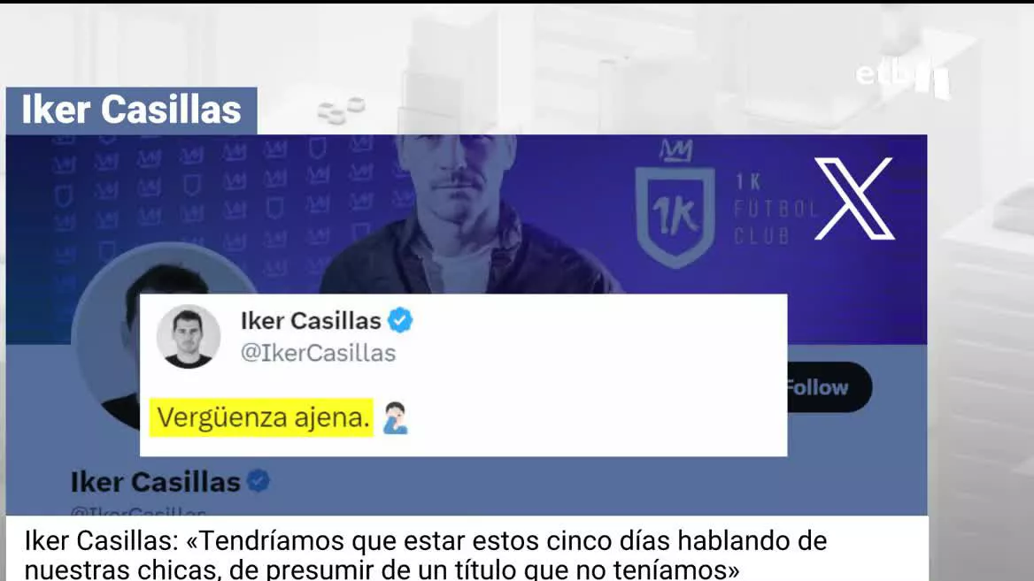 El mundo masculino del fútbol ha tardado días en mostrar su opinión sobre la actitud del presidente de la Federación. Tras la asamblea ha comenzado el aluvión de críticas de Isco Alarcón, Iker Casillas, David de Gea, Borja Iglesias y Hector Bellerín. Los clubes también han mostrado su rechazo.