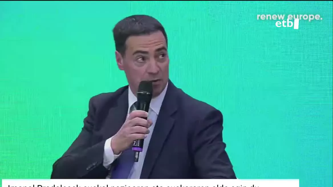 EAJren lehendakarigaiak “Renew” europar talde parlamentarioak antolatutako foro batean parte hartu du.