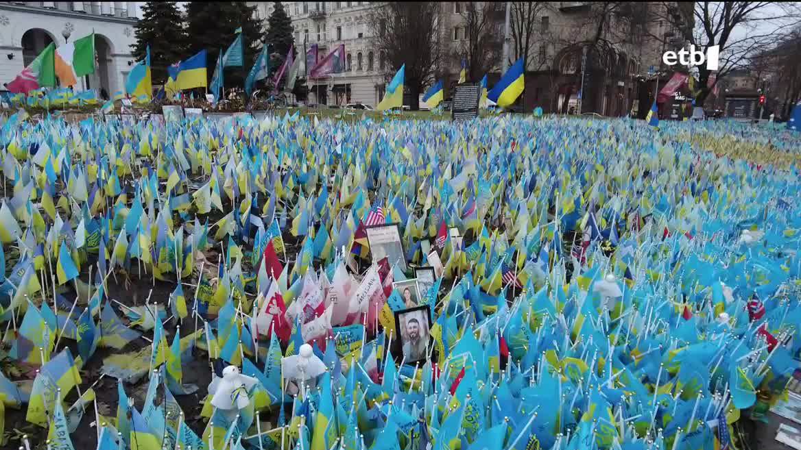 Errusiar inbasioa hasi zenetik bi urte betetzear diren honetan, ukrainarrek badakite Gazako gatazka nazioartearen arreta gehiena bereganatzen ari dela.