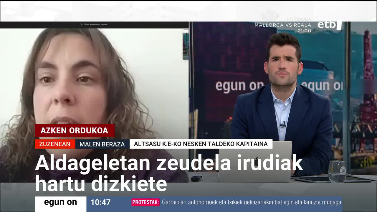 Une hartan adin txikikoak ere bazeuden aldageletan. Altsasu KE futbol taldeko kapitainak ez daki horrelako zerbait gertatzen den lehen aldia den ala ez.