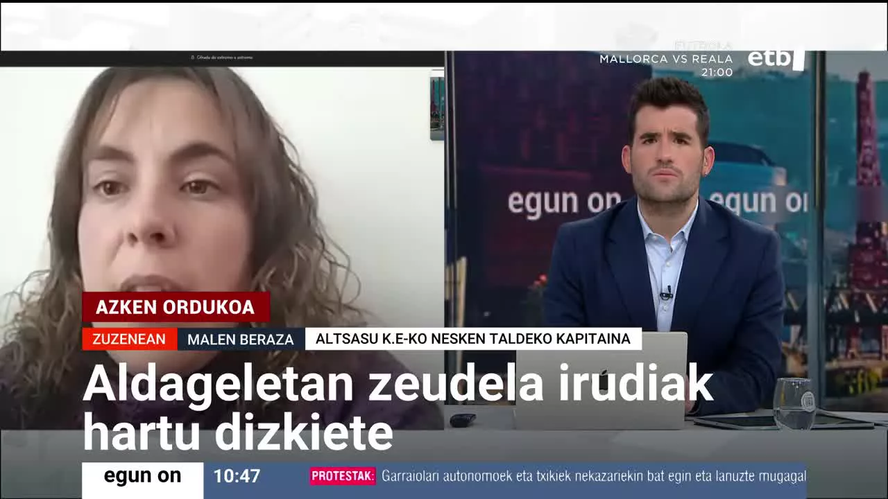 Une hartan adin txikikoak ere bazeuden aldageletan. Altsasu KE futbol taldeko kapitainak ez daki horrelako zerbait gertatzen den lehen aldia den ala ez.