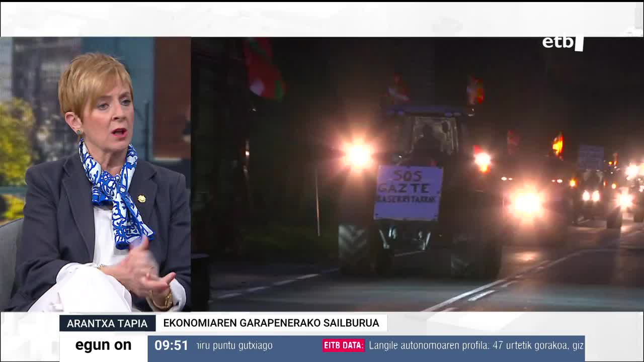 Nekazarien protesten harira, Arantxa Tapia Ekonomiaren Garapen, Jasangarritasun eta Ingurumeneko sailburuak azaldu du Jaurlaritzak EAEko elikaduraren legean egon litezkeen zirrikituak aztertu dituela. Araudian aldaketak egiteko prest agertu da, betiere baserritarrek bidezko irabaziak izan ditzaten.