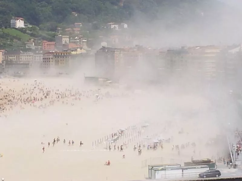Galerna en Donostia. EiTB