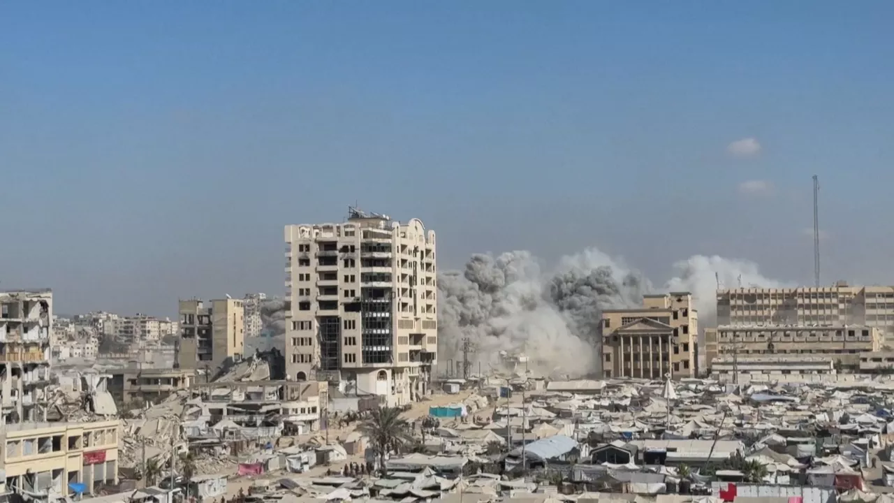 Bombardeo en Gaza