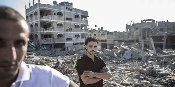 Dena suntsituta, Gazan. Argazkia: EFE.