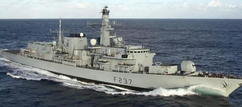 Una fragata de la Armada británica. Foto: Efe