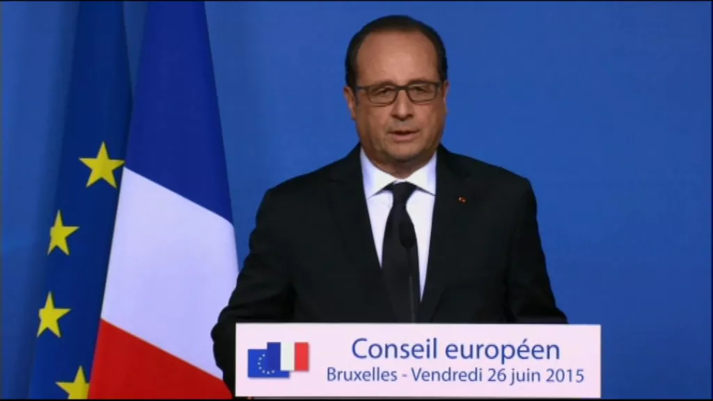 François Hollande Frantziako gobernuko presidentea. Artxiboko irudia: EiTB