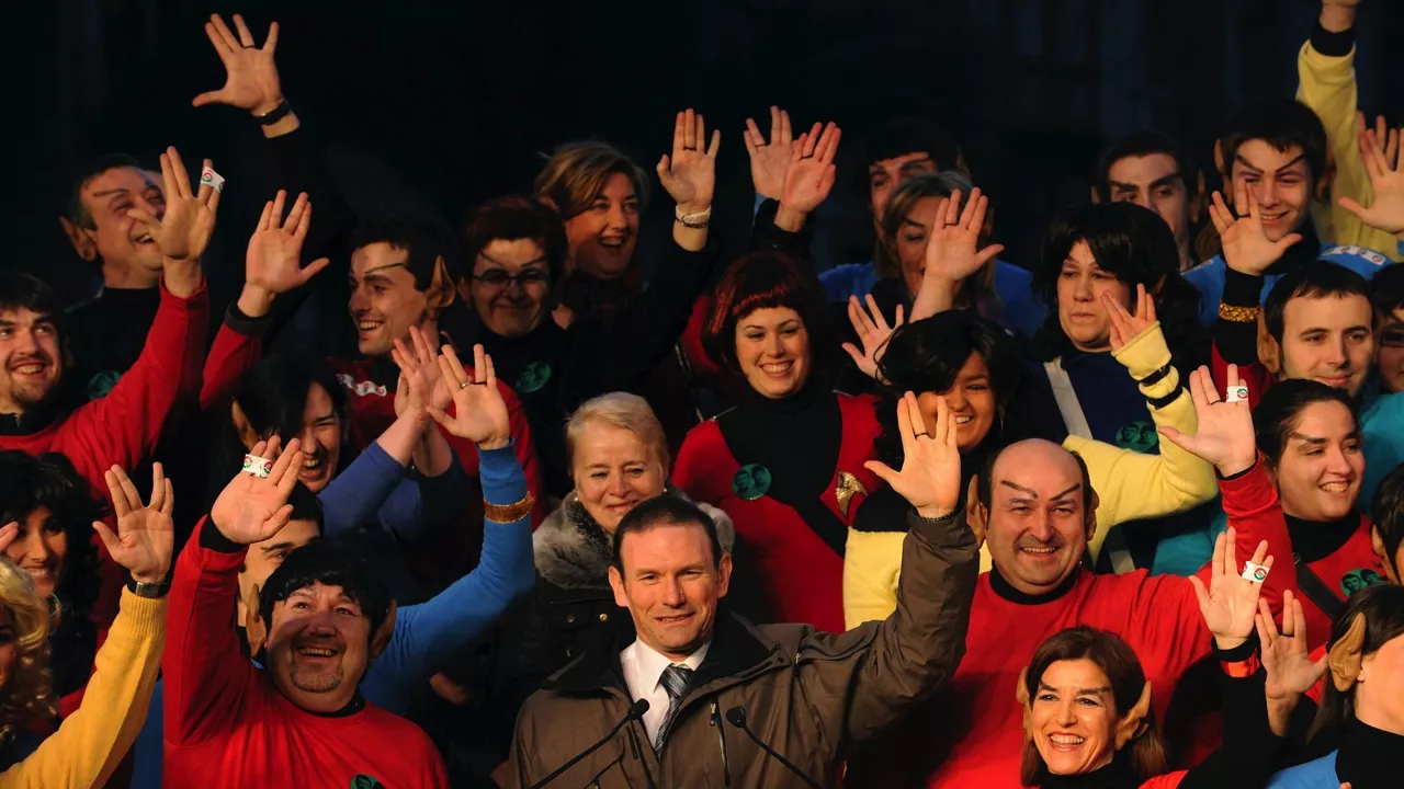 Acto del PNV en los carnavales de 2009, utilizada en EEUU para ilustrar una noticia sobre Spock