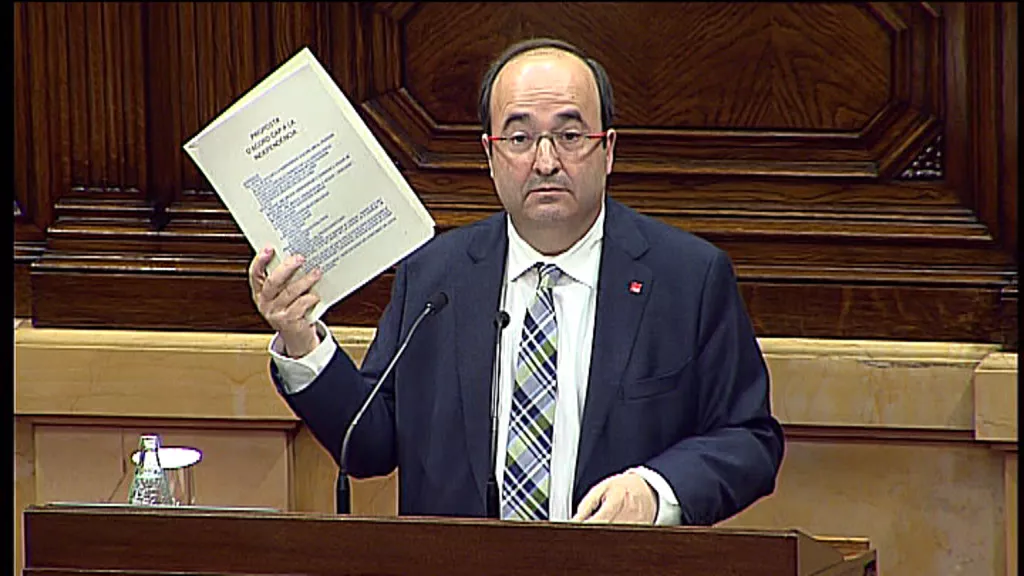 El primer secretario del PSC, Miquel Iceta. EiTB