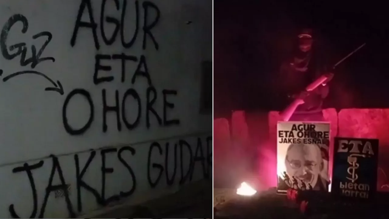 Covite denuncia un homenaje en San Juan de Luz a Jakes Esnal, "con  pintadas y anagrama de ETA"