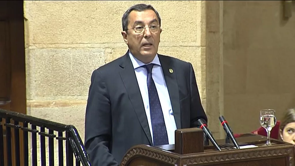 El diputado general de Bizkaia, José Luis Bilbao. Imagen de archivo: EiTB