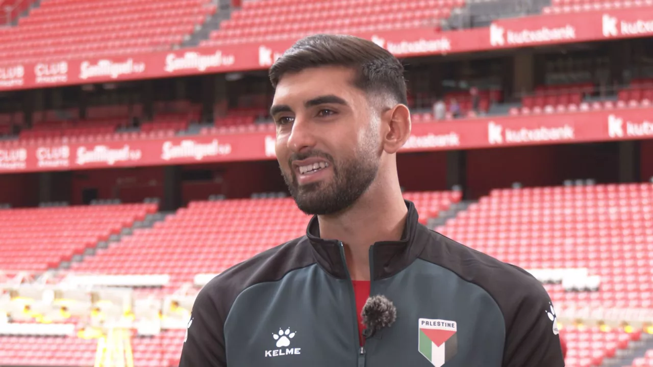 Yaser Hamed: "Es un día muy importante, un sueño cumplido jugar en San Mamés en un encuentro que va a dar la vuelta al mundo"