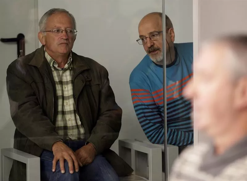 Juan María Mujika y Luis Ignacio Iruretagoyena durante el jucio. Foto: EFE