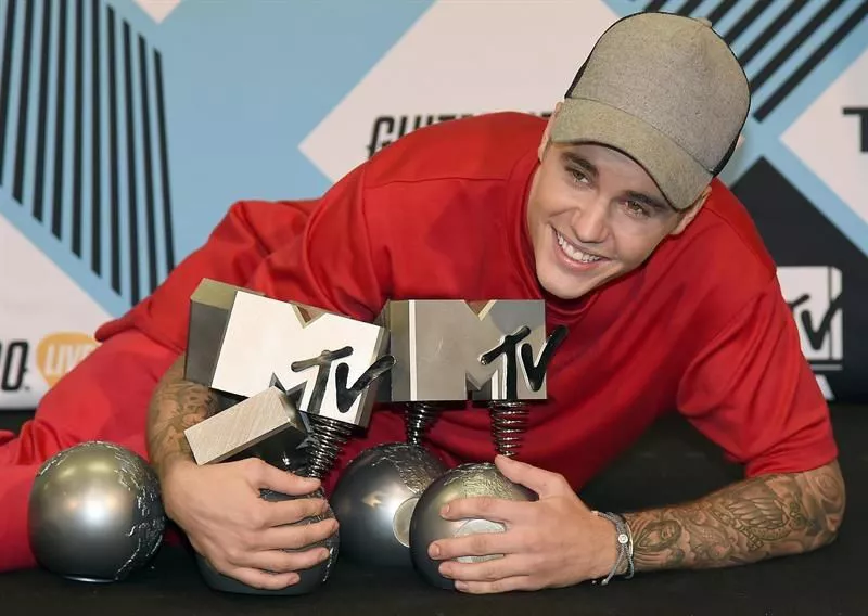 justin bieber mtv sariak. argazkia: efe